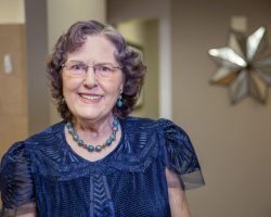 Female dental patient smiling